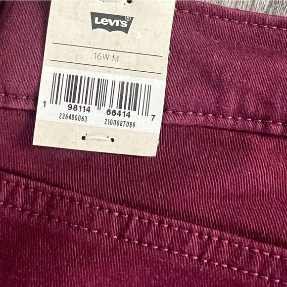 Levi's Plus Classic Straight Jeans Windsor Wine- Size 16W - Picture 12 of 13